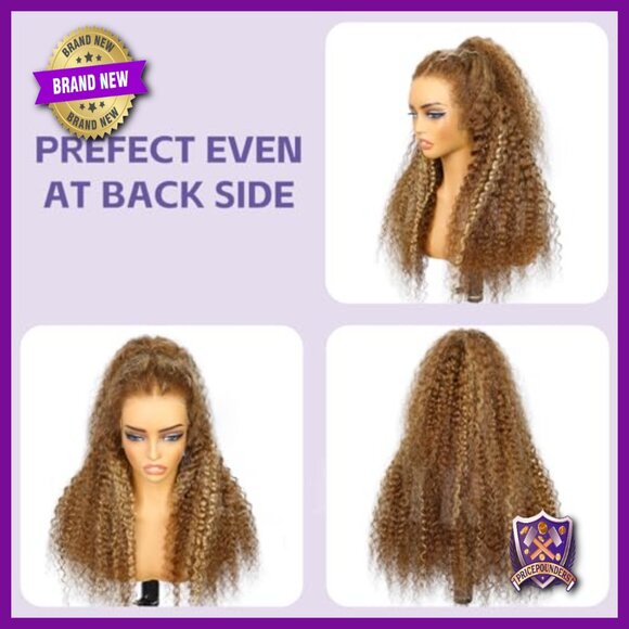 360 Lace Front Human Hair Wig 18 Inch Water Wave 180% Density Full Lace